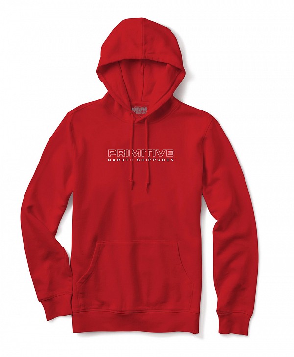 PRIMITIVE X NARUTO SHIPPUDEN II HOOD RED