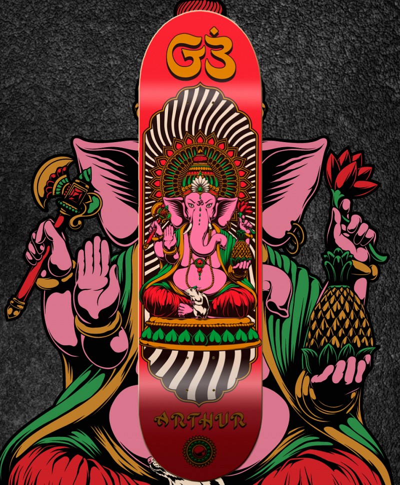 GOODBIE GANESHA DIVIRALS PRO SKATE DECK