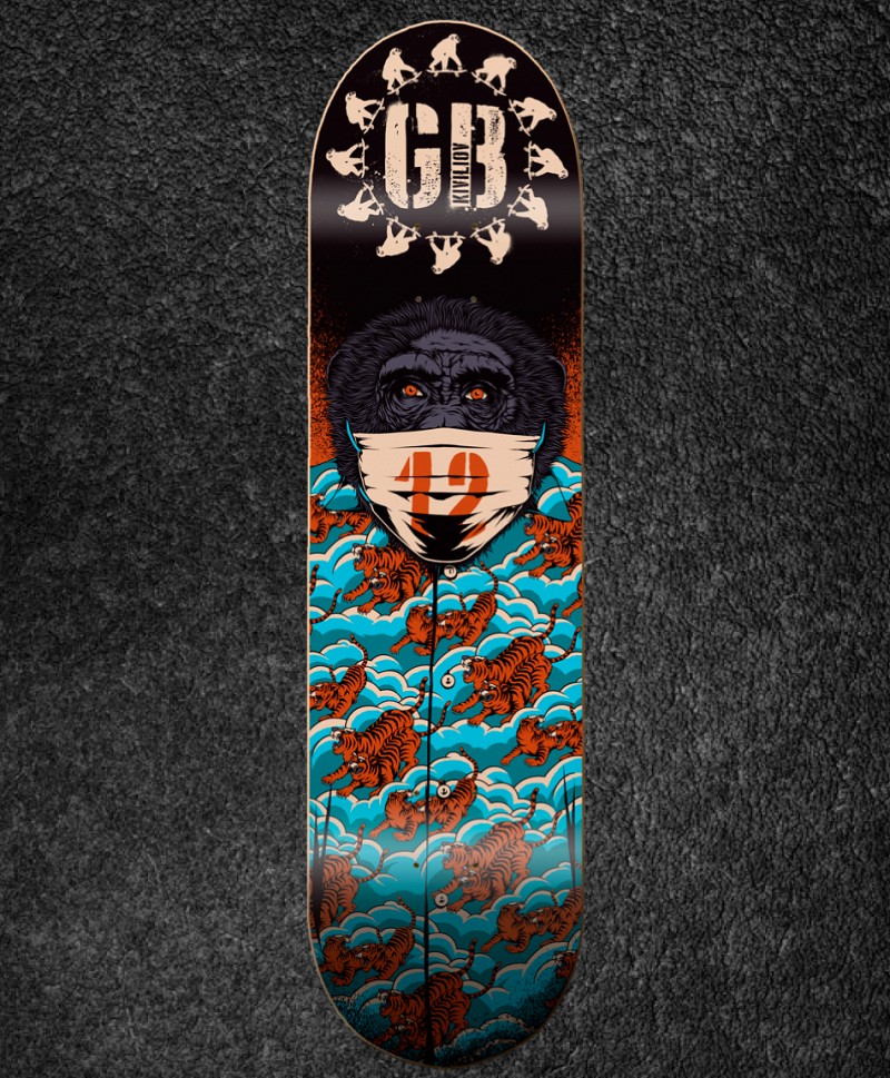 GOODBIE 12 VIRAL YEARS PRO SKATE DECK