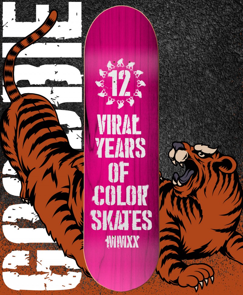 GOODBIE 12 VIRAL YEARS PRO SKATE DECK