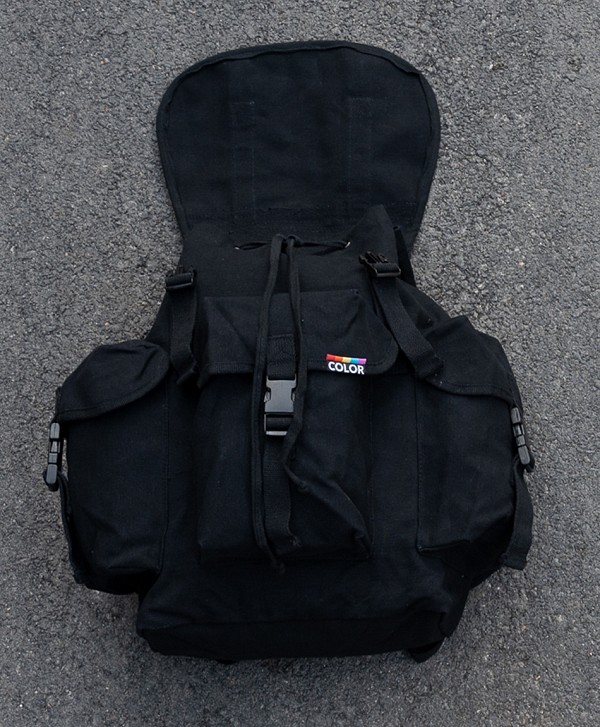 COLOR LIFESAVER 5-POCKET BACKPACK BLACK