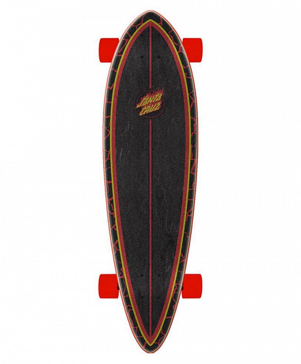 SANTA CRUZ FLAME DOT PINTAIL CRUZER 33''