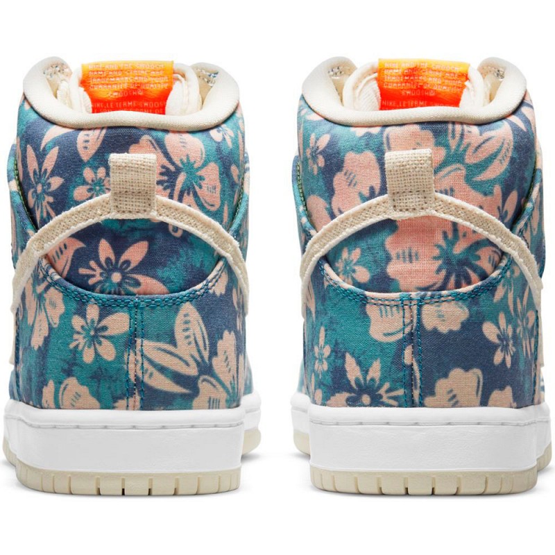 NIKE SB DUNK HIGH PRO HAWAII AQUAMARINE/LIGHT CREAM-TOTAL ORANGE