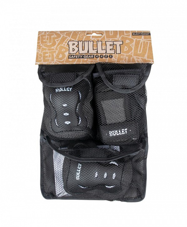 BULLET V2 JUNIOR TRIPLE PADSET BLACK/WHITE