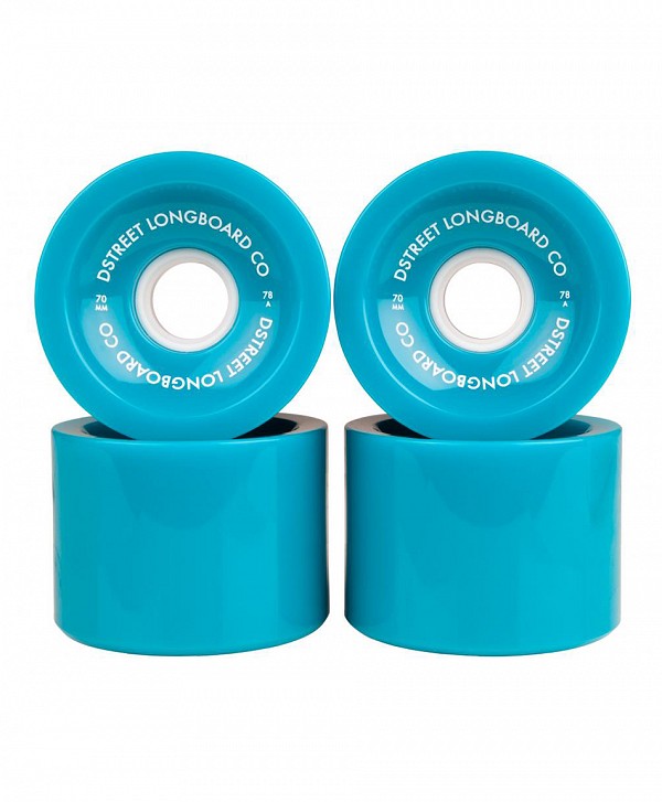 D STREET HAWAIIAN 78A 70mm WHEELS BLUE