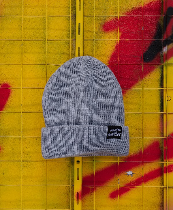 THRASHER SKATE AND DESTROY GOAT BEANIE GREY
