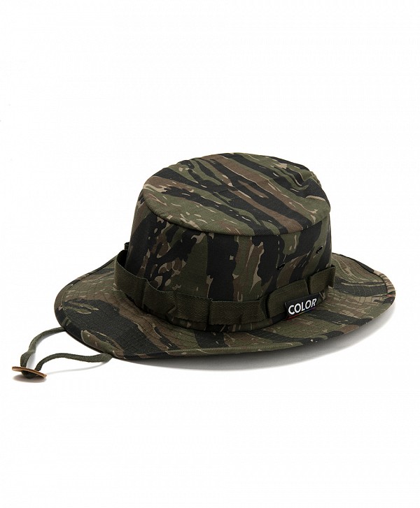 COLOR I-5 LACED BUCKET HAT TIGER STRIPE CAMO