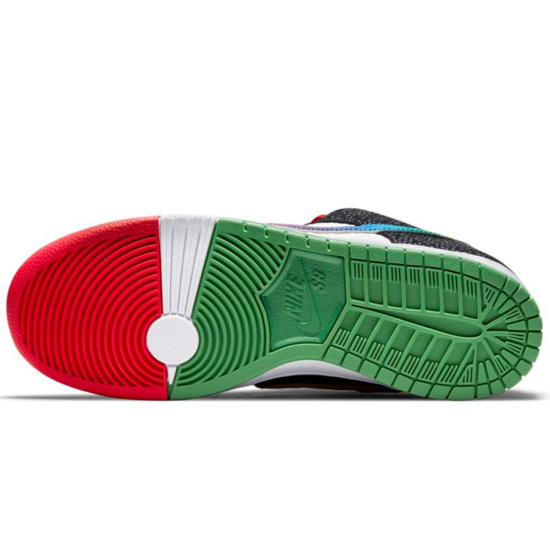 NIKE SB X PAUL RODRIGUEZ WHAT THE PAUL DUNK LOW PRO SPORT RED/BLACK-VARSITY MAIZE-VOLT