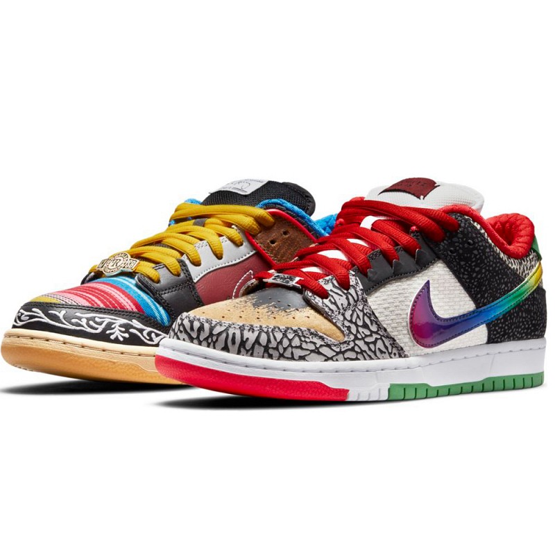 NIKE SB X PAUL RODRIGUEZ WHAT THE PAUL DUNK LOW PRO SPORT RED/BLACK-VARSITY MAIZE-VOLT