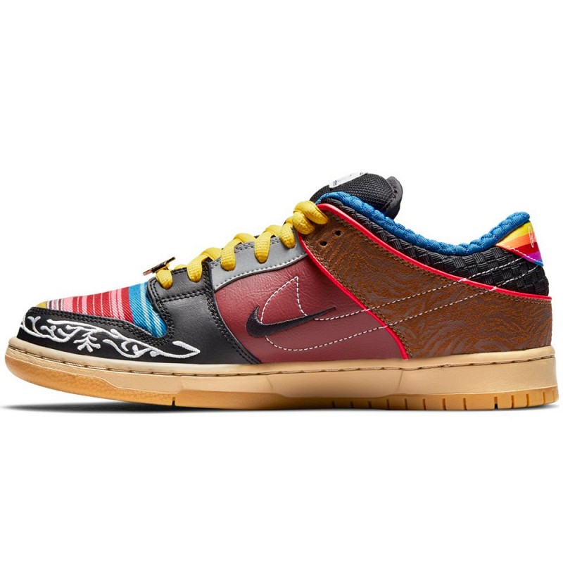 NIKE SB X PAUL RODRIGUEZ WHAT THE PAUL DUNK LOW PRO SPORT RED/BLACK-VARSITY MAIZE-VOLT
