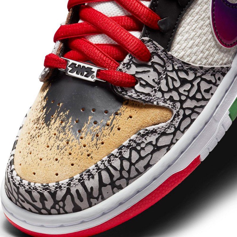 NIKE SB X PAUL RODRIGUEZ WHAT THE PAUL DUNK LOW PRO SPORT RED/BLACK-VARSITY MAIZE-VOLT