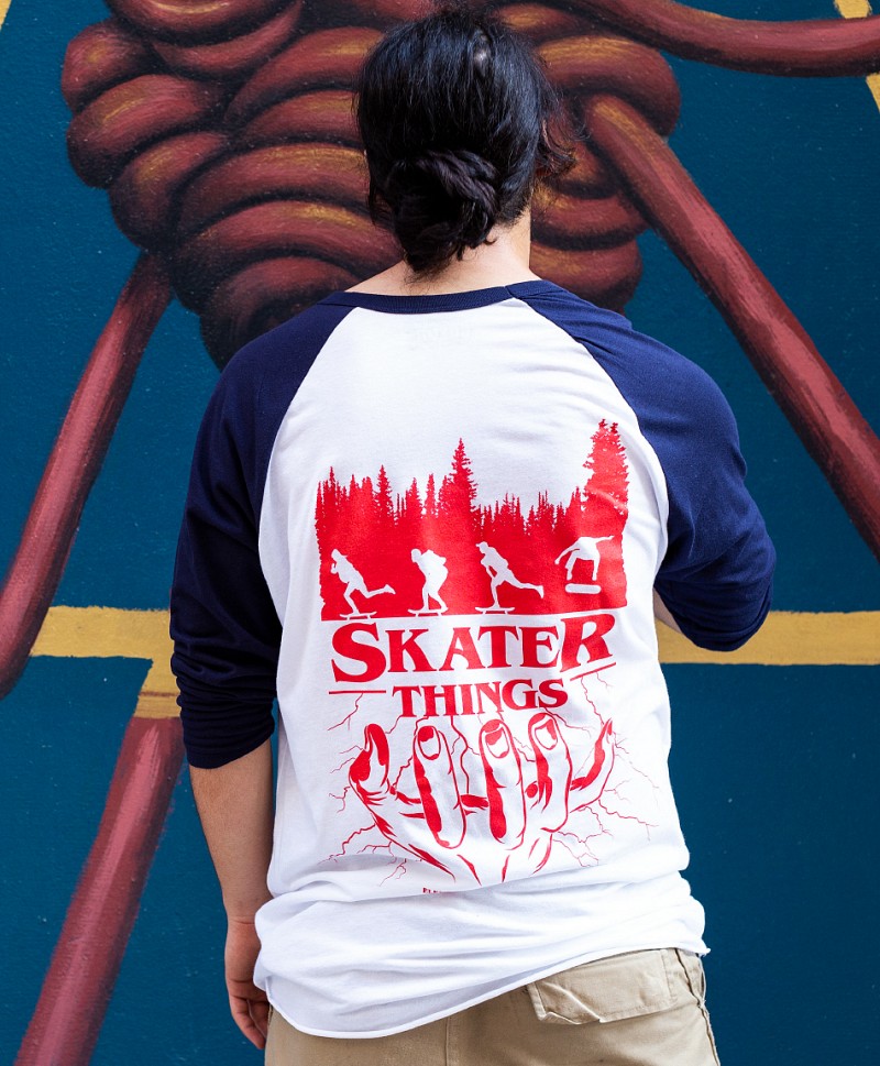 COLOR ELEVEN YEARS ANNIVERSARY RAGLAN NAVY/WHITE