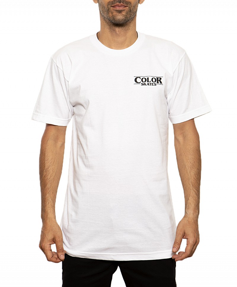 COLOR SKATER THINGS ANNIVERSARY TEE WHITE