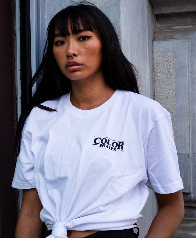 COLOR SKATER THINGS ANNIVERSARY TEE WHITE