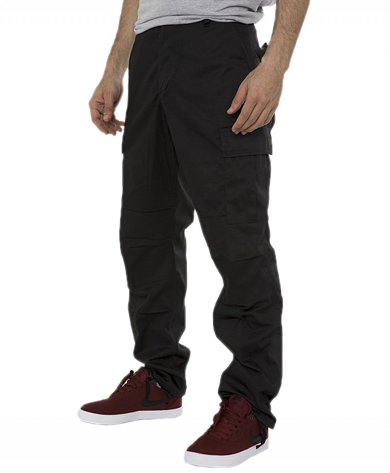 COLOR I-5 CARGO PANTS BLACK