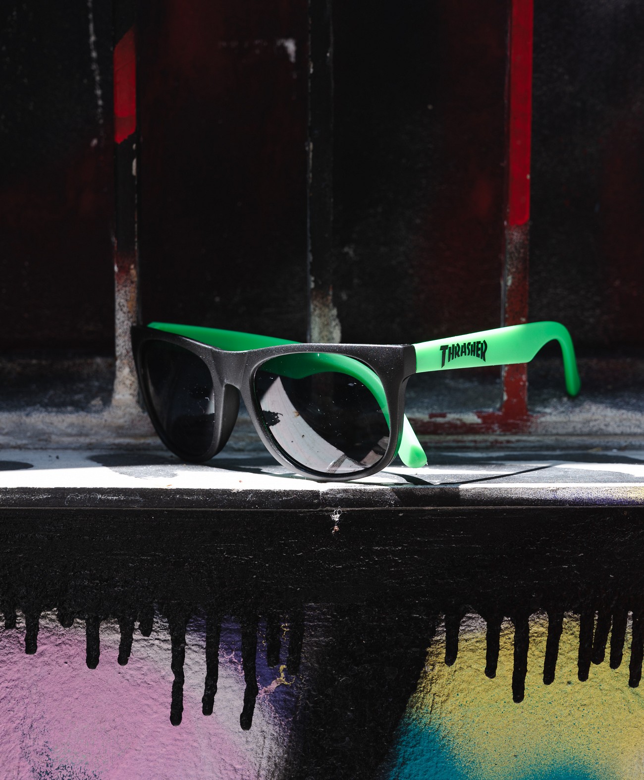 THRASHER SUNGLASSES NEON GREEN