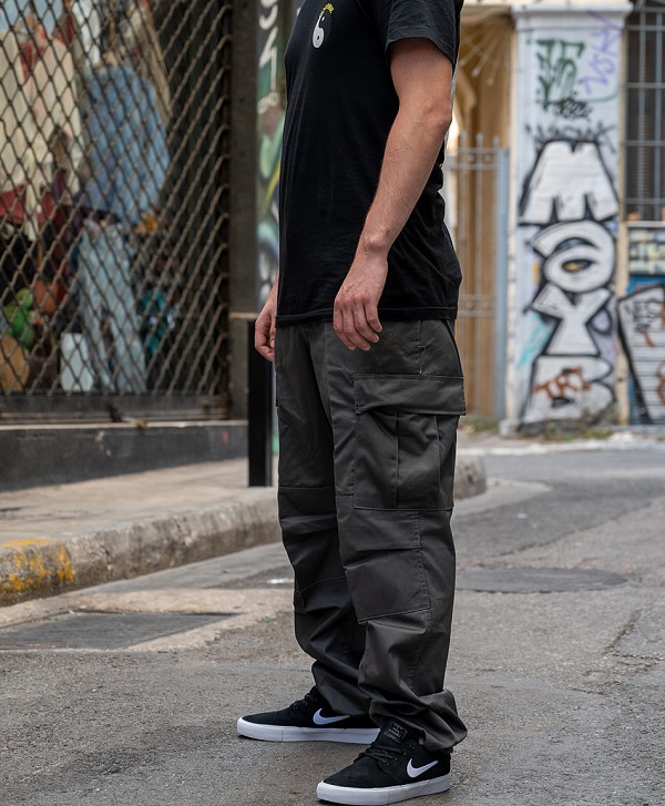 COLOR I-5 CARGO PANTS DARK GREY