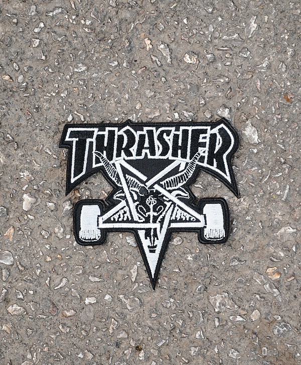 THRASHER SKATEGOAT PATCH BLACK