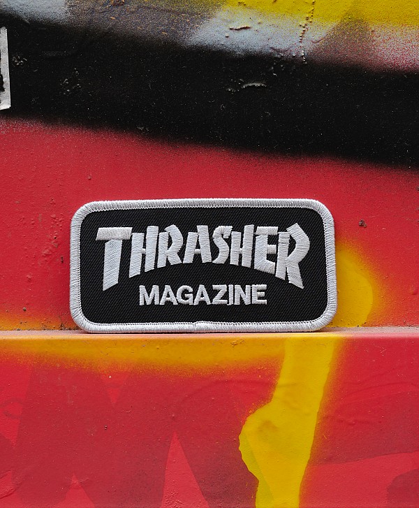 THRASHER LOGO PATCH BLACK
