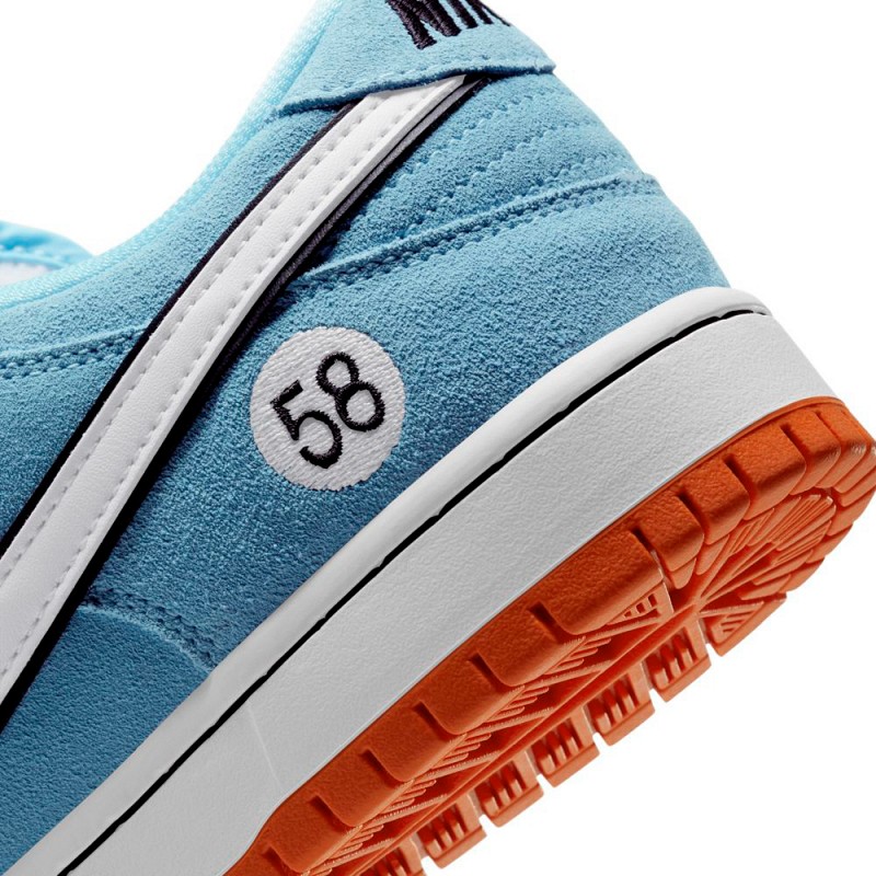 NIKE SB DUNK LOW PRO GULF CLUB 58 BLUE CHILL/SAFETY ORANGE-BLACK-WHITE