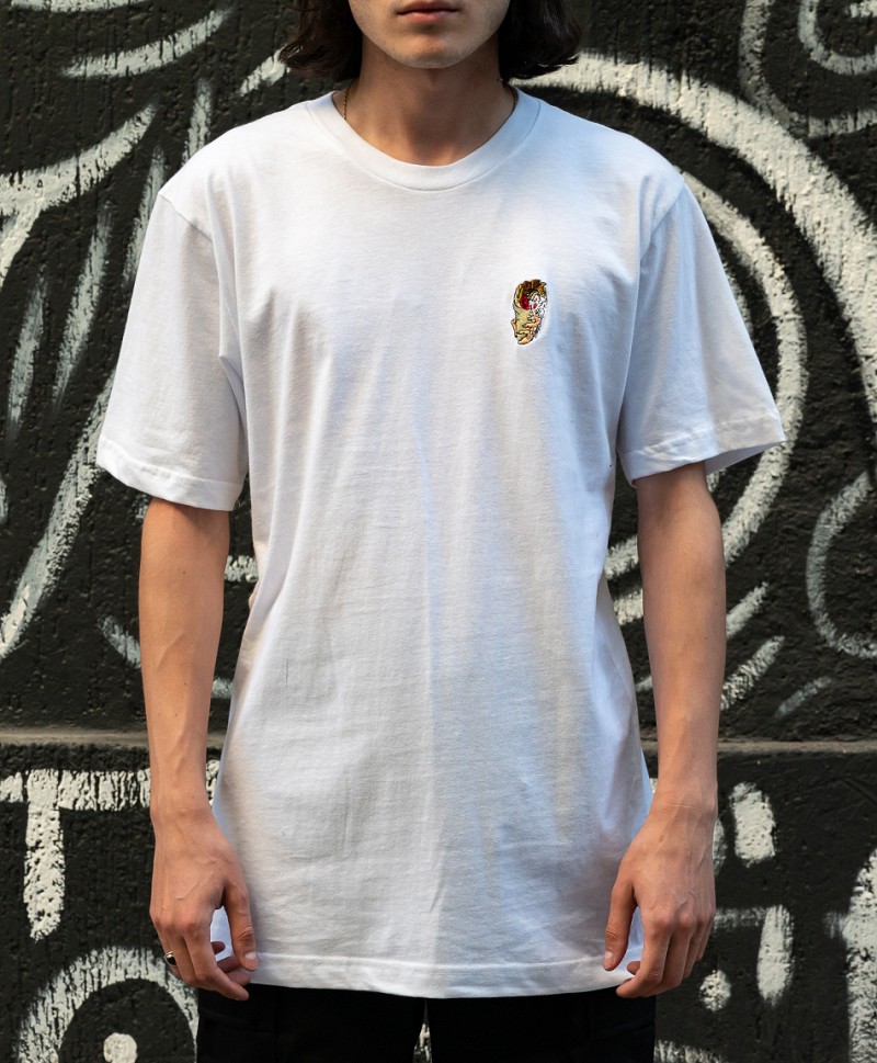 COLOR KEBAB AND DESTROY TEE WHITE