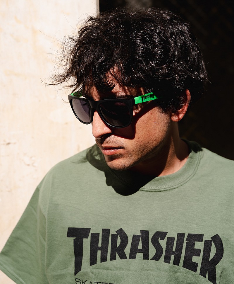 THRASHER SUNGLASSES NEON GREEN