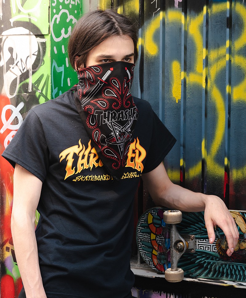 THRASHER SKATEGOAT BANDANA BLACK