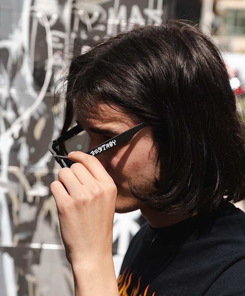 THRASHER SKATE AND DESTROY SUNGLASSES BLACK