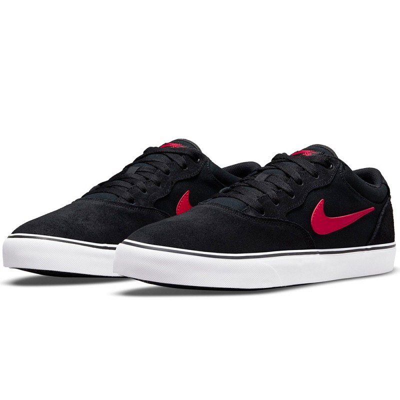 Nike sb chron slr black & red shoes clearance