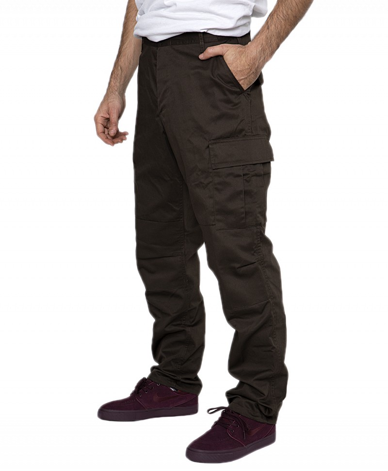 COLOR I-5 CARGO PANTS BROWN