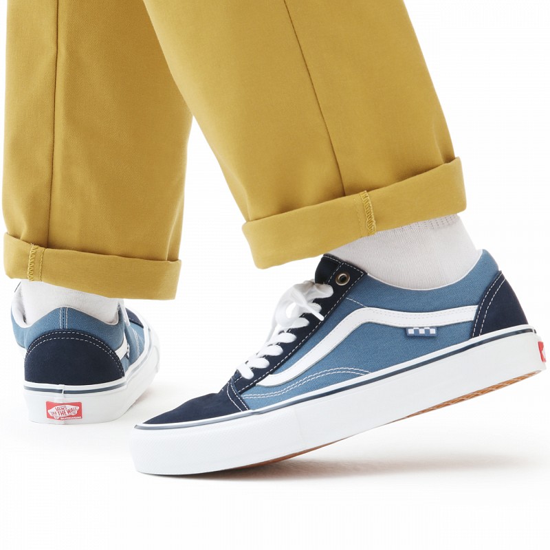 VANS SKATE OLD SKOOL NAVY/WHITE