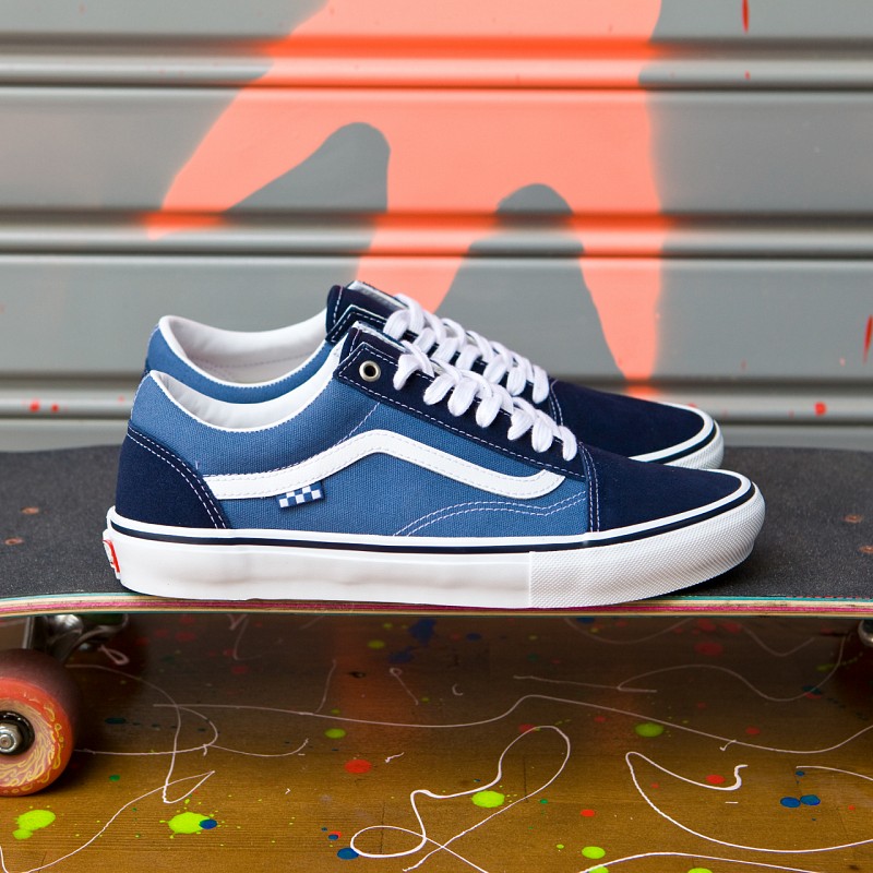 VANS SKATE OLD SKOOL NAVY/WHITE
