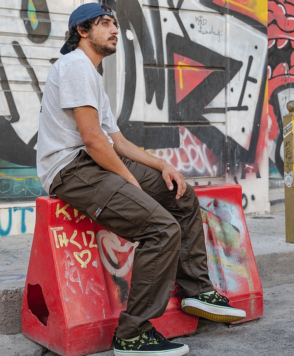 COLOR I-5 CARGO PANTS BROWN