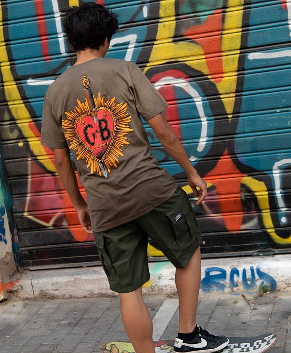 COLOR I-5 CARGO SHORT OLIVE