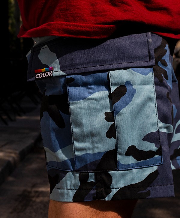 COLOR I-5 CARGO SHORT LIGHT BLUE CAMO