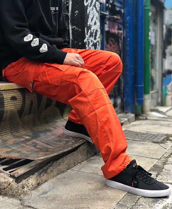 COLOR I-5 CARGO PANTS ORANGE