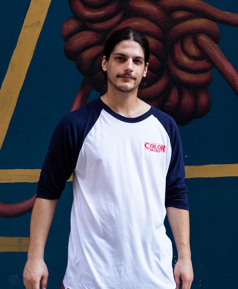 COLOR ELEVEN YEARS ANNIVERSARY RAGLAN NAVY/WHITE