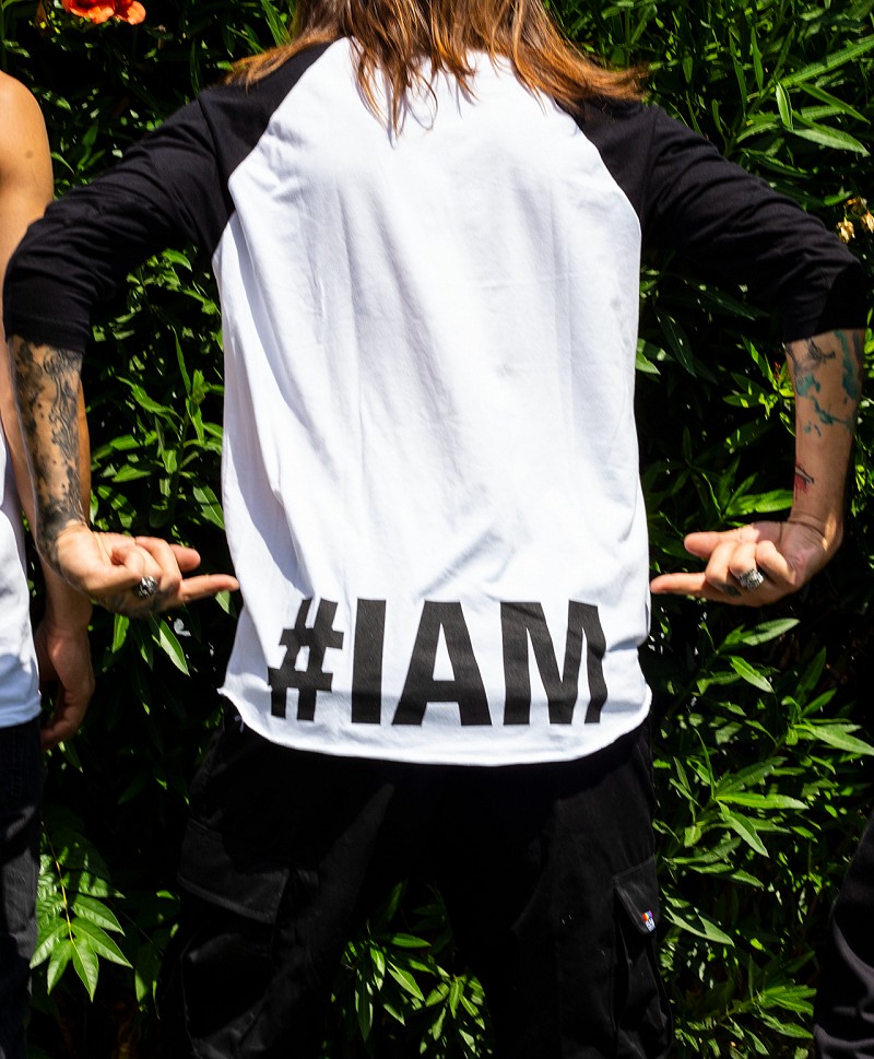 OG COLOR CHEST RAGLAN WHITE/BLACK