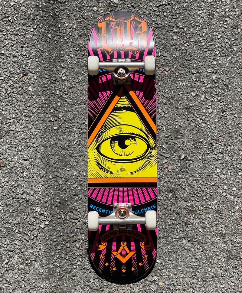 GOODBIE PREMIUM COMPLETE SKATEBOARD ILLUMINATI NEON