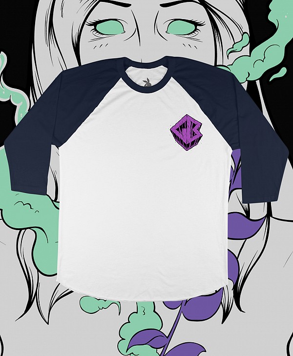 GOODBIE PYTHIA RAGLAN WHITE/NAVY