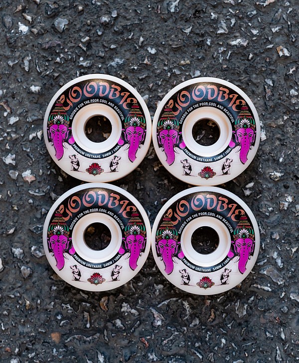 GOODBIE GANESHA WHEELS 54mm WHITE