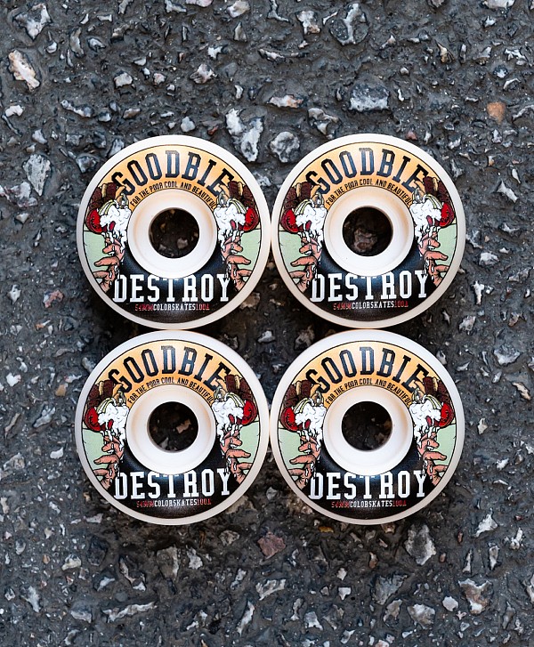 GOODBIE KEBAB AND DESTROY WHEELS 54mm WHITE