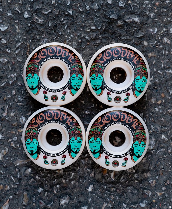 GOODBIE HANUMAH PREMIUM V2 WHEELS 53mm WHITE