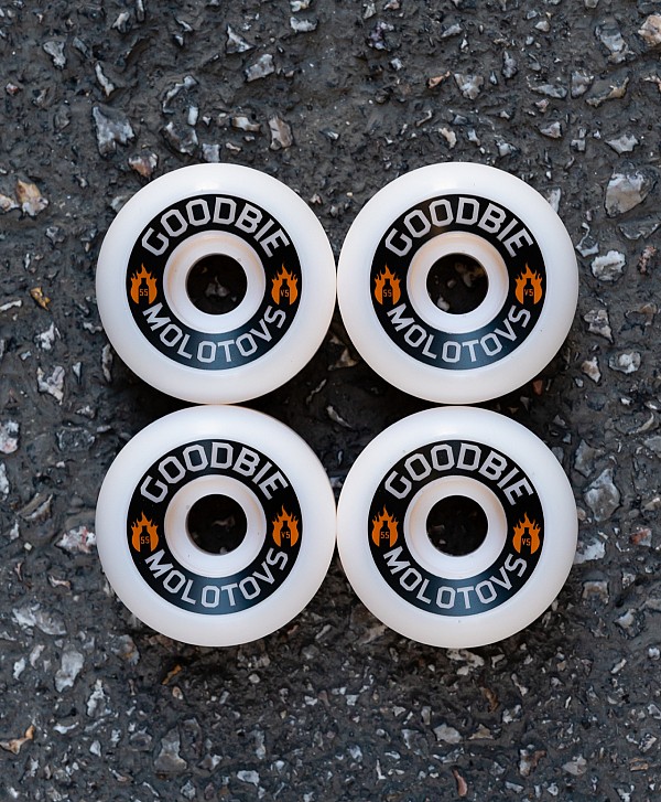 GOODBIE MOLOTOVS PREMIUM V5 WHEELS 55mm WHITE