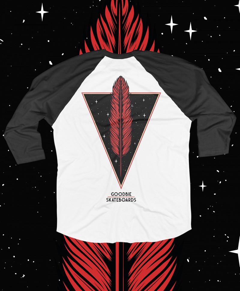 GOODBIE EYES WIDE RAGLAN WHITE/BLACK