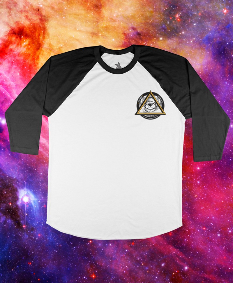 GOODBIE ILLUMINATI BTE GALAXY RAGLAN WHITE/BLACK