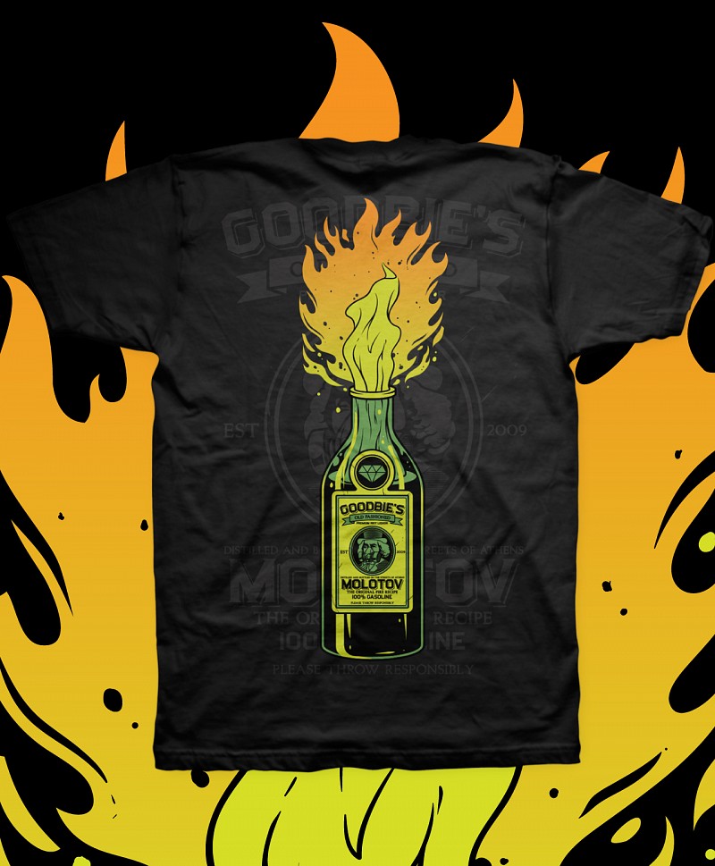GOODBIE RIOT LIQUOR TEE BLACK