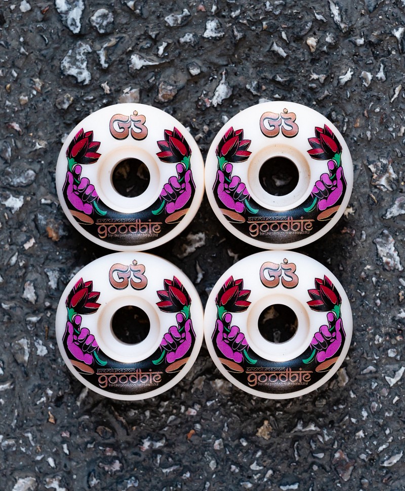 GOODBIE FLOWERS WHEELS 52mm WHITE