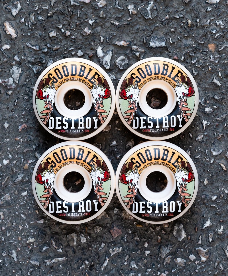 GOODBIE KEBAB AND DESTROY WHEELS 54mm WHITE