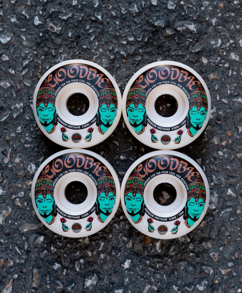 GOODBIE HANUMAH PREMIUM V2 WHEELS 53mm WHITE